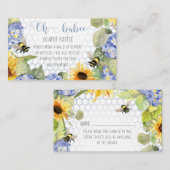 Oh Babee Bumblebee Sonnenblume Babywindeln Visitenkarte (Vorne/Hinten)