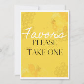 Oh Babee Favor Table Card (Vorderseite)