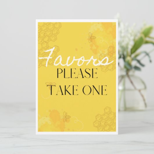 Oh Babee Favor Table Card (Stehend Vorderseite)