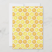 Oh Babee Honey bee Girl Baby Shower Einladung (Rückseite)