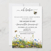 Oh Babee Mommy zu Bee Baby Shower Einladung (Vorderseite)