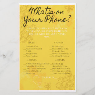 Oh Babee, was ist auf deinem Handyspiel? Flyer