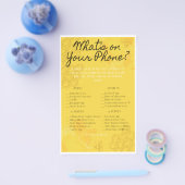 Oh Babee, was ist auf deinem Handyspiel? Flyer (Einzeln)