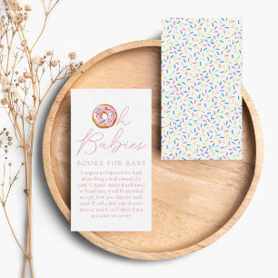 Oh Babies Donut Sprinkle Baby Shower Buchwunsch Begleitkarte