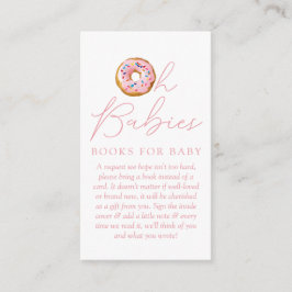 Oh Babies Donut Sprinkle Babydusche Anfrage Begleitkarte