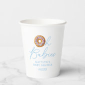 Oh Babies Donut Sprinkle Twin Boys Baby Dusche Pappbecher (Rückseite)