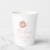 Oh Babies Donut Sprinkle Twin Girls Babydusche Pappbecher (Vorderseite)