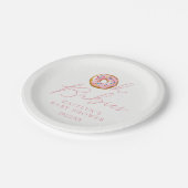 Oh Babies Donut Sprinkle Twin Girls Babydusche Pappteller (Schrägansicht)