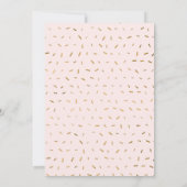 Oh Babies Donut & Sprinkles Gold Girl Baby Dusche  Einladung (Rückseite)