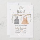 Oh Babies Dusche Einladung (Vorderseite)