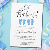 Oh Babies Twin Boys Paare Kinderdusche Einladung