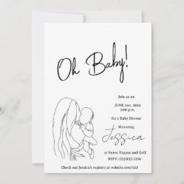 "Oh Baby!" 2024 Babydusche Einladung