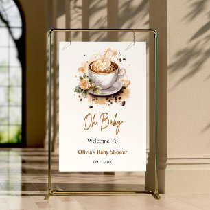 Oh Baby A Baby Braut Baby Dusche Willkommen Poster