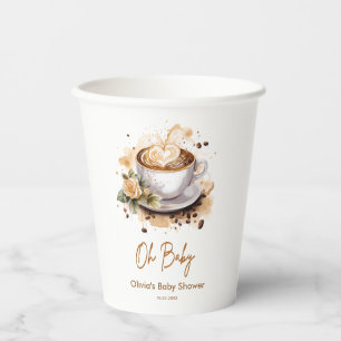 Oh Baby A Baby Braut Brown Coffee Baby Dusche Pappbecher