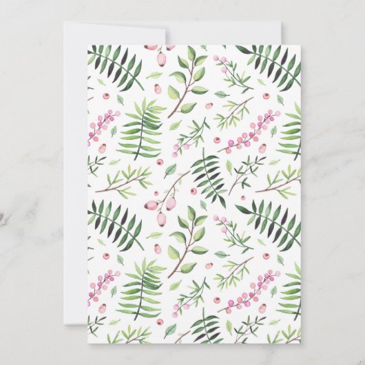 Oh Baby A Little Peanut Boho Elephant Baby Dusche Einladung (Rückseite)