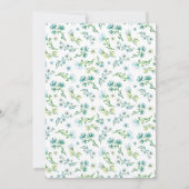 Oh Baby A Little Peanut Boho Elephant Baby Dusche Einladung (Rückseite)