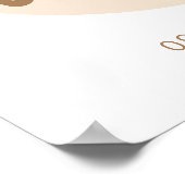 Oh Baby - Baby Dusche Willkommenspender - Ballon Poster (Ecke)