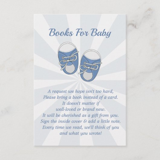 Oh Baby | Baby Shots Dusty Blue Boy Buchanfrage Begleitkarte (Vorderseite)