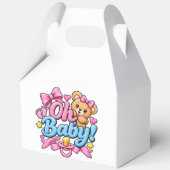Oh Baby! Baby Shower Feier Design Geschenkschachtel (Vorderseite)