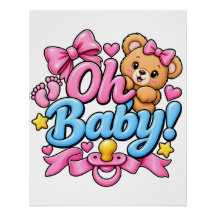 Oh Baby! Baby Shower Feier Design