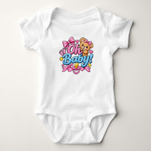 Oh Baby! Baby Shower Feier Design Strampler