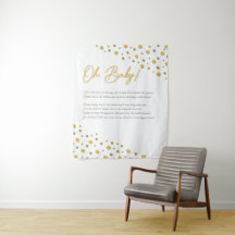 Oh, Baby! Baby Shower Hintergrund - Mittel