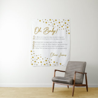 Oh, Baby! Baby Shower Rückwand-XL-2 Tapisserie Wandteppich