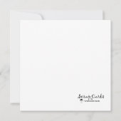 Oh, Baby! Babydusche Flat Grußkarte (Rückseite)