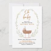 Oh Baby, Babydusche, geschlechtsneutral Einladung (Vorderseite)