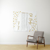 Oh, Baby! Babydusche-Hintergrund-XL-2-Band Wandteppich (Beispiel (Horizontal))