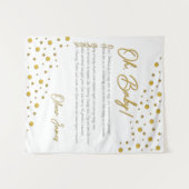 Oh, Baby! Babydusche-Hintergrund-XL-2-Band Wandteppich (Vorderseite (Horizontal))