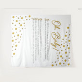 Oh, Baby! Babydusche Hintergrund-XL-2 Wandteppich (Vorderseite (Horizontal))