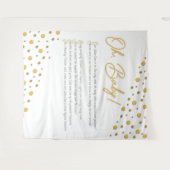 Oh, Baby! Babydusche Hintergrund-XL Wandteppich (Vorderseite (Horizontal))