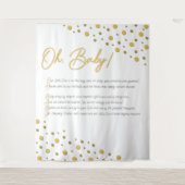 Oh, Baby! Babydusche Hintergrund-XL Wandteppich (Vorderseite)