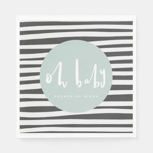 Oh Baby, Babydusche Serviette (Vorderseite)