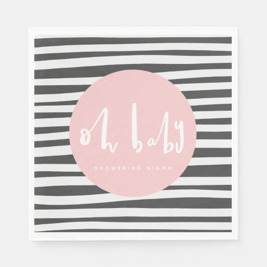 Oh Baby, Babydusche Serviette (Vorderseite)
