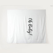 Oh Baby Backdrop Oh Baby Banner Band Wandteppich (Vorderseite (Horizontal))