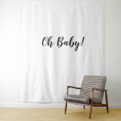 Oh Baby Backdrop Oh Baby Banner Band Wandteppich (Beispiel)