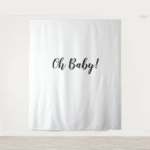 Oh Baby Backdrop Oh Baby Banner Band