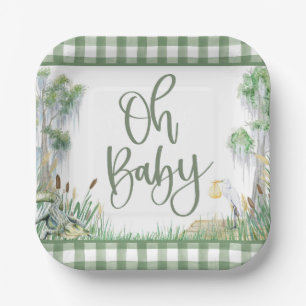 Oh Baby Bayou Swamp Baby Dusche Pappteller