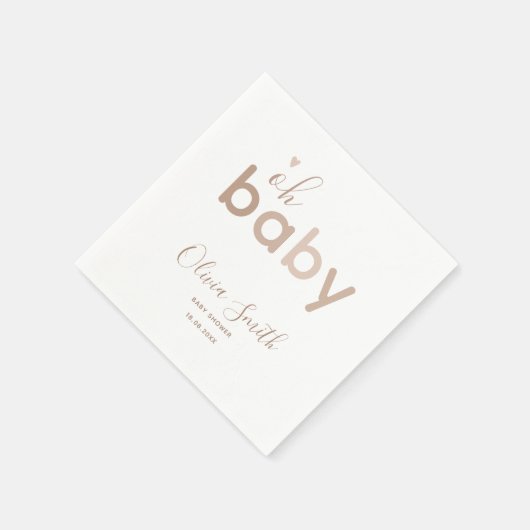 Oh Baby Beige Neutral Serviette (Ecke)