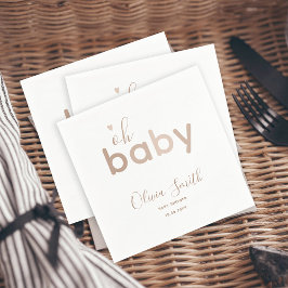 Oh Baby Beige Neutral Serviette