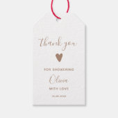 Oh Baby Beige Vielen Dank Geschenkanhänger (Vorderseite)