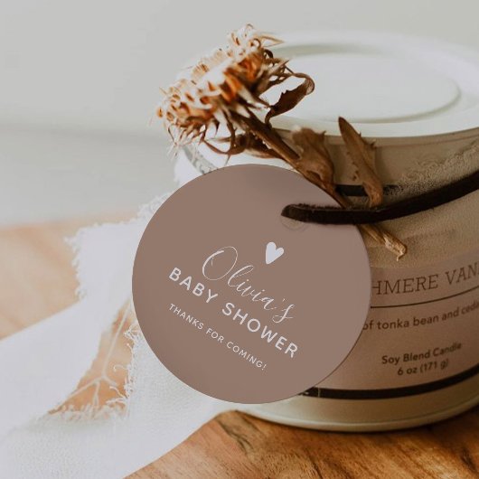 Oh Baby Beige Vielen Dank Geschenkanhänger