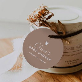 Oh Baby Beige Vielen Dank Geschenkanhänger