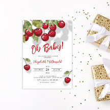 Oh Baby Berry Sweet Cherry Baby Dusche