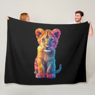 Oh Baby Big Cat Cub Fleecedecke