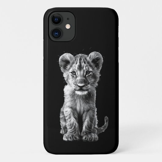 Oh Baby Big Cat Cub Gray Case-Mate iPhone Hülle (Rückseite)