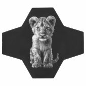 Oh Baby Big Cat Cub Gray Fußball (Flach)