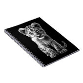 Oh Baby Big Cat Cub Gray Notizblock (Rechte Seite)